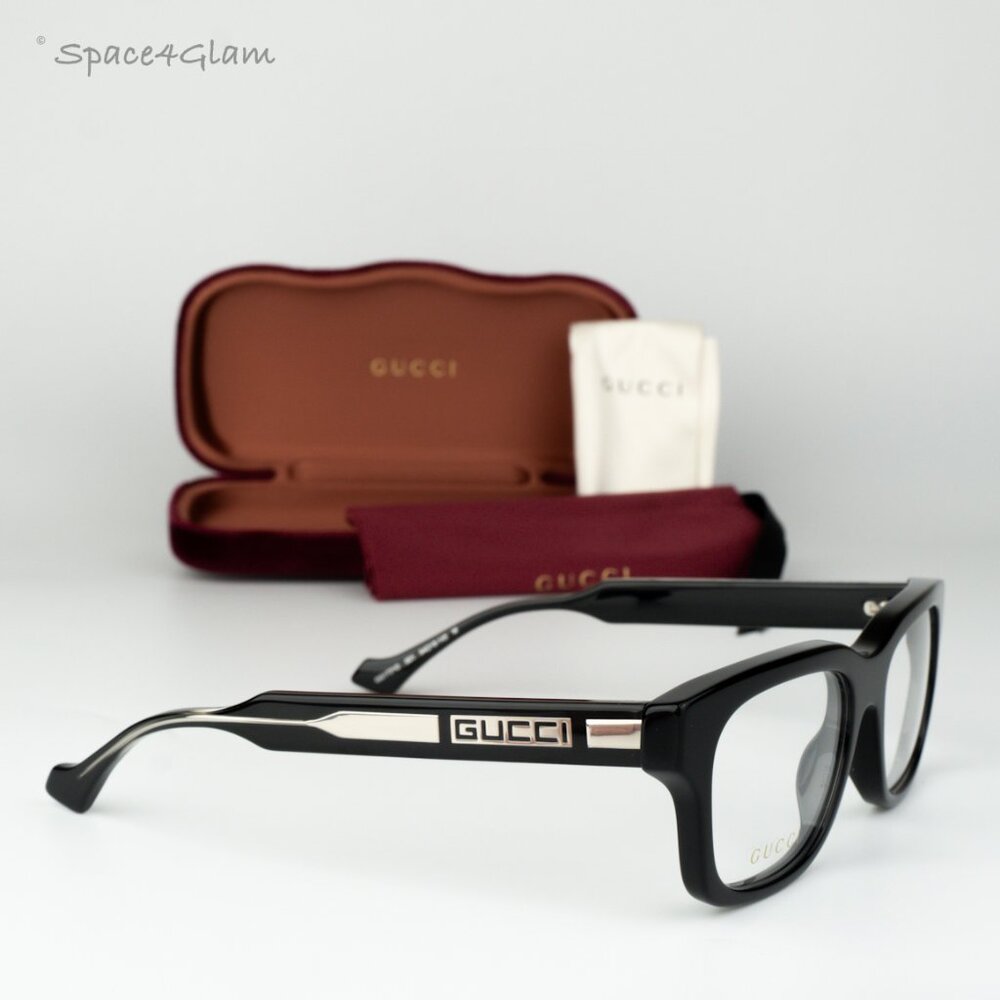 Gucci Women Eyeglasses Black Demo Square GG1731O 001 BRAND NEW - Picture 4 of 9